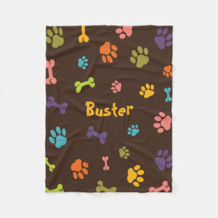 Couverture personnalisée en polaire pour chien