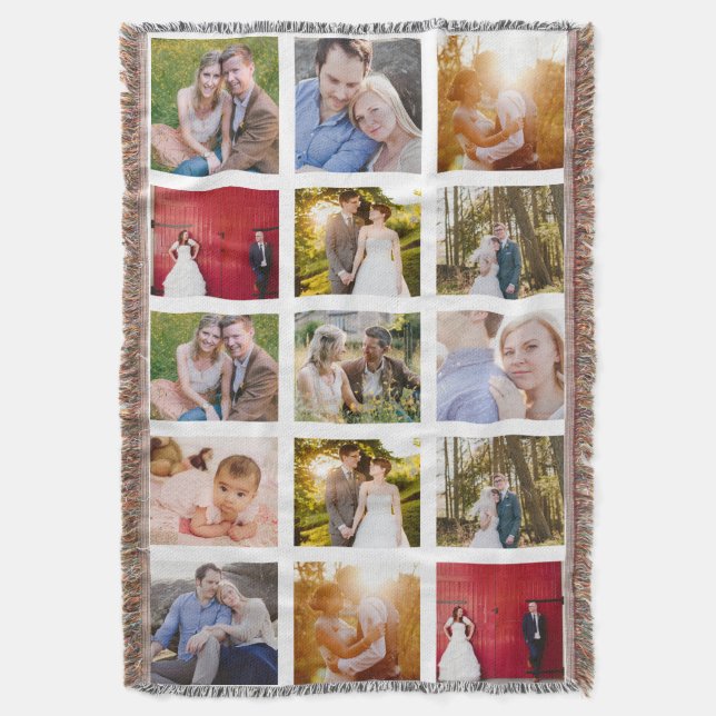 Couverture Photo Collage 15 photos blanc (devant Vertical)