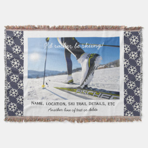 Couverture Photo faite sur commande de ski de ski nordique de