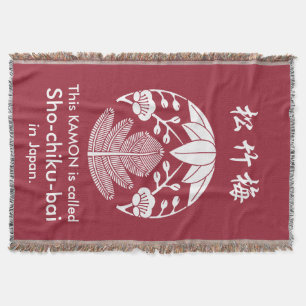 Couverture Pin, feuilles de bambou, ume
