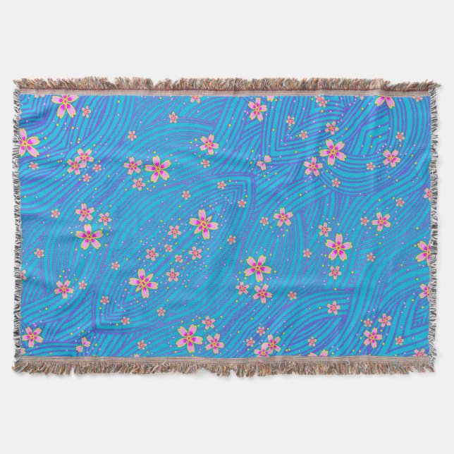 Couverture pink purple and blue (Devant)