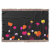 Plafonnier de jet moderne d'art floral vibrant