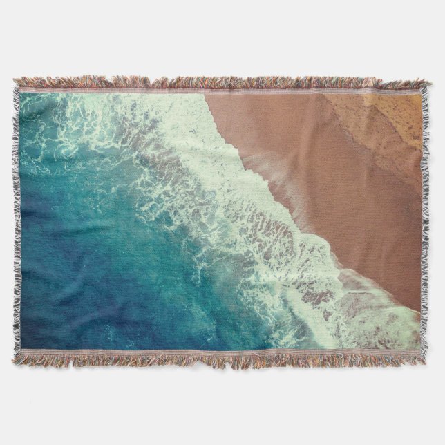 Couverture Plage d'eau de mer sable de plage (Devant)