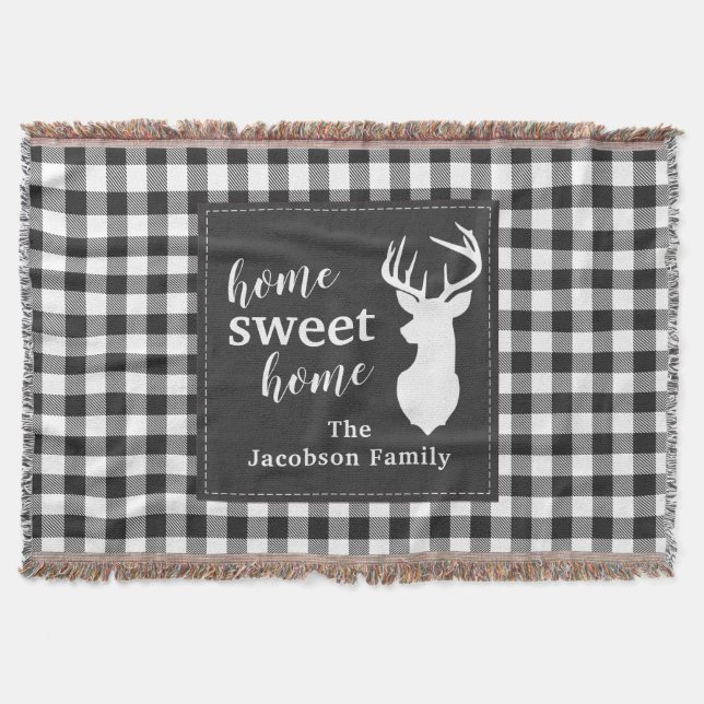 Couverture Plaid Christmas Holiday Home Sweet (Devant)