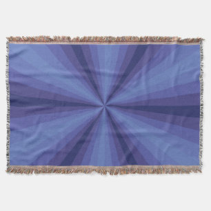 Couverture Plaid de jet bleu illusion d'optique