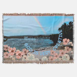 Couverture Plaid "Dieu est très créatif"