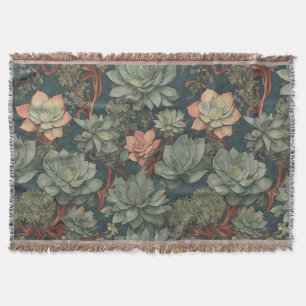 Couverture Plante Lover Succulents Motif