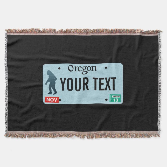 Couverture Plaque de licence Oregon Sasquatch (Devant)