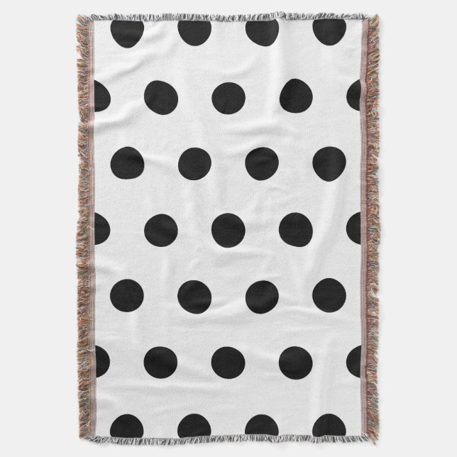 Couverture Pointe Polka blanche et noire (devant Vertical)