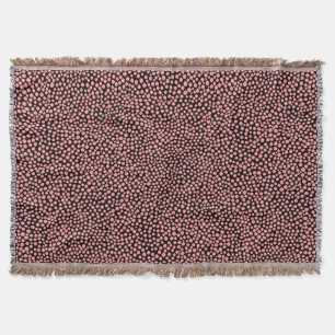 Couverture Points aléatoires - Rose doux sur Noir