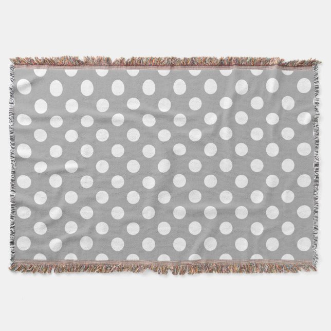 Couverture Pois blancs sur gris (Devant)