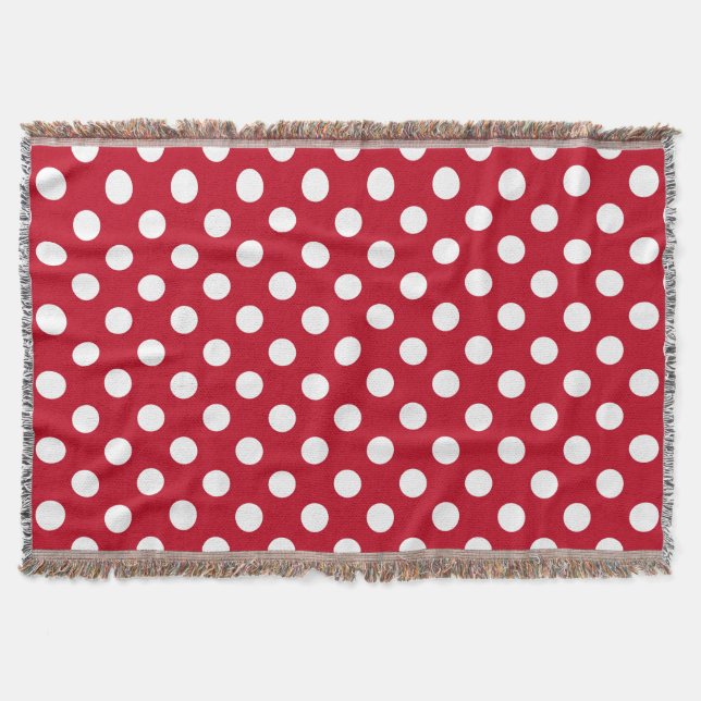 Couverture Pois blancs sur rouge (Devant)