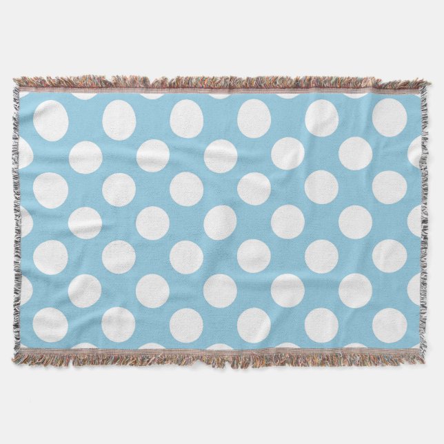 Couverture Pois Bleus, Motif Pointe Polka, Points, Pointe (Devant)