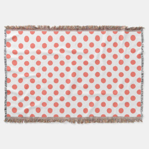 Couverture Pois de corail vivant sur blanc