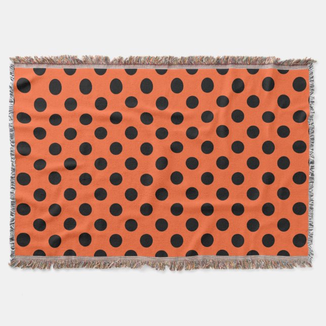 Couverture Pois noirs sur orange (Devant)