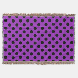 Couverture Pois noirs sur violet