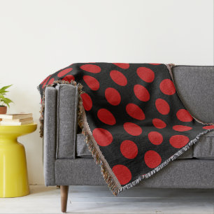 Couverture Pois rouges, Motif à points polka, points, pointil