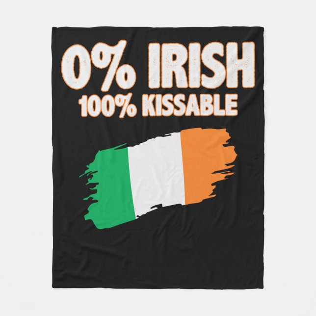 Couverture Polaire 0% Irlandais 100% Kissable (Devant)