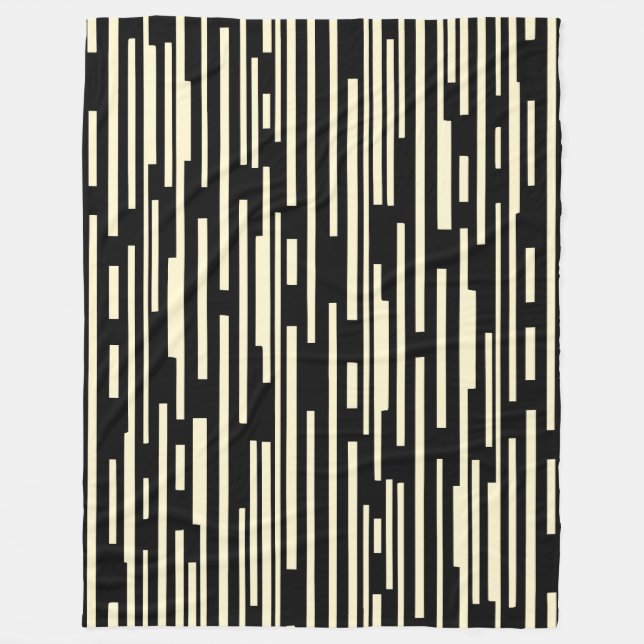 Couverture Polaire 100216 - Noir et crème (Devant)