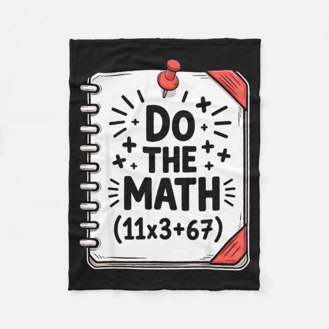 Couverture Polaire 100 Days School Math Equation Do The Math 100 Funn (Devant)