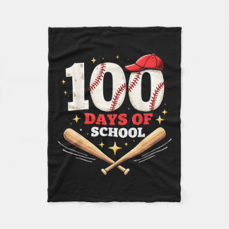 Couverture Polaire 100 Jours De Baseball Scolaire 100E Jour D'École