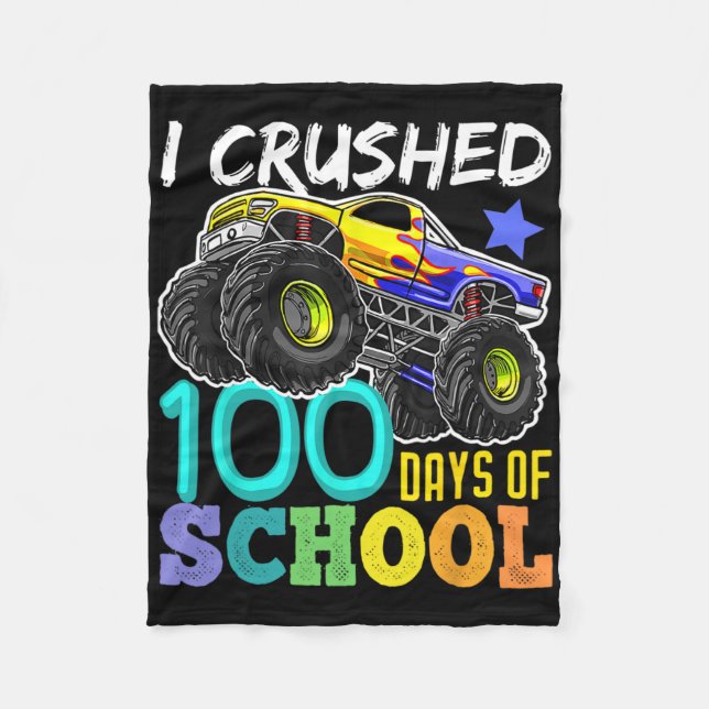 Couverture Polaire 100 Jours De Camion Monster De L'École 100E Jours  (Devant)
