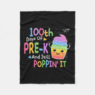 Couverture Polaire 100 Jours De Pré-k Et Toujours Poppin 100E Jour Po