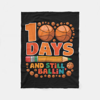 Couverture Polaire 100 Jours D'École 100E Jour De Basket-Ball