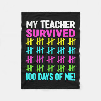 Couverture Polaire 100 Jours D'École Chemises Filles Enfants 100e Jou