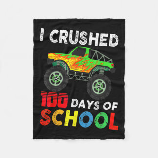 Couverture Polaire 100 Jours D'Écoliers Monster Trucks