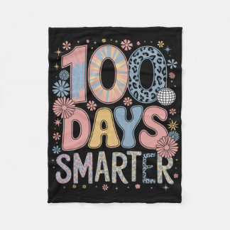 Couverture Polaire 100 Jours Plus Intelligents Joyeux 100ème Jour D'é
