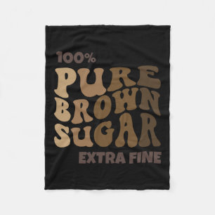 Couverture Polaire 100% Mélanine de Sucre Brun Pur Fier de l'Histoire