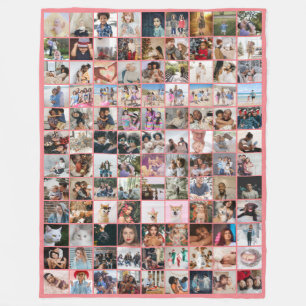 Couverture Polaire 108 Photo Collage unique Personnalisé do-it-yourse