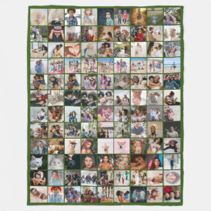 Couverture Polaire 108 Photo Collage unique Personnalisé do-it-yourse