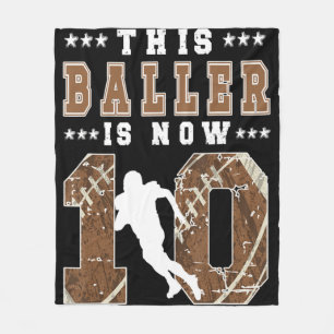 Couverture Polaire 10e anniversaire Football garçon 10 ans Football P