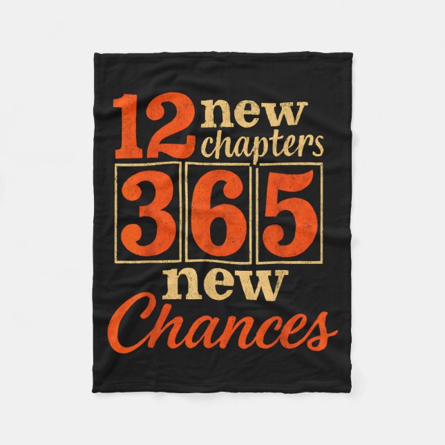 Couverture Polaire 12 New Chapters 365 Chances Motivational  (Devant)