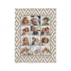 12 Photo Instagram Collage Khaki Ikat Motif