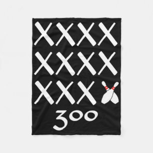 Couverture Polaire 12 Strikes Parfait Bowling Jeu T Chemise - 300 Bow