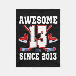 Couverture Polaire 13 Ans Incroyable Depuis Anniversaire Thème Hockey
