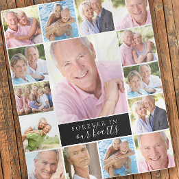 Couverture Polaire 15 Collage de photos pour toujours dans nos coeurs