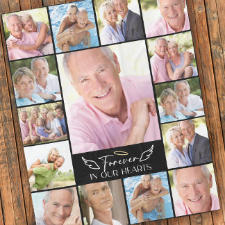 Couverture Polaire 15 Collage de photos pour toujours dans nos coeurs