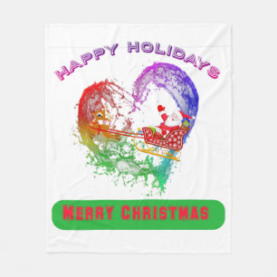 Couverture Polaire 18.santa claus joyeux Noël Noël Noël Noël cade