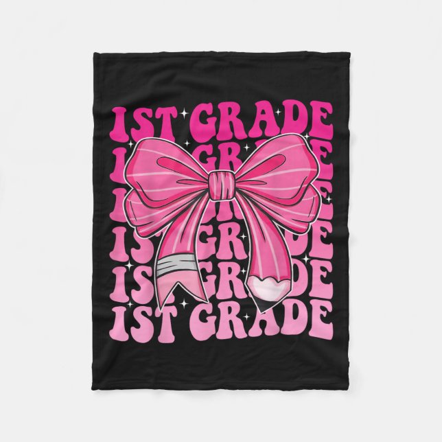 Couverture Polaire 1ère année filles Coquette Bow Retour à l'école pr (Devant)