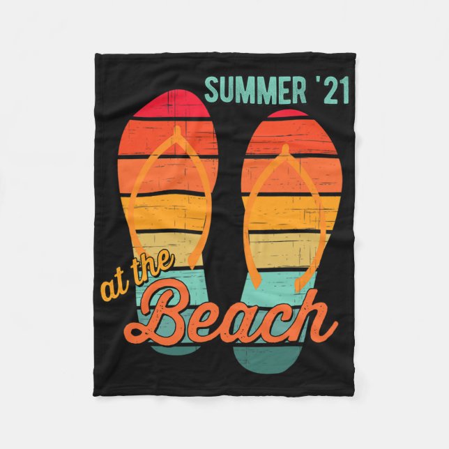 Couverture Polaire 2021 Summer Family Beach Ocean Vacation Matching F (Devant)