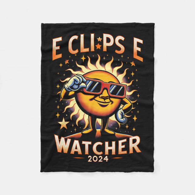 Couverture Polaire 2024 Total Solaire Eclipse Watcher Solaire Porteur (Devant)