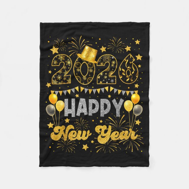 Couverture Polaire 2026 Happy New Year Eve Celebration Firework Men W (Devant)