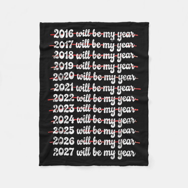 Couverture Polaire 2027 Will Be My Year Procrastination New Year Reso (Devant)