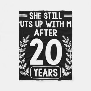 Couverture Polaire 20 Ans De Mariage Mari Funny 20e Anniversaire