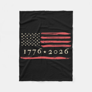 Couverture Polaire 250e anniversaire de l'Amérique 1776-2026 Drapeau 