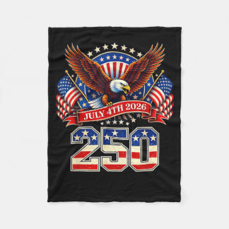 Couverture Polaire 250e anniversaire USA aigle patriotique 250 ans